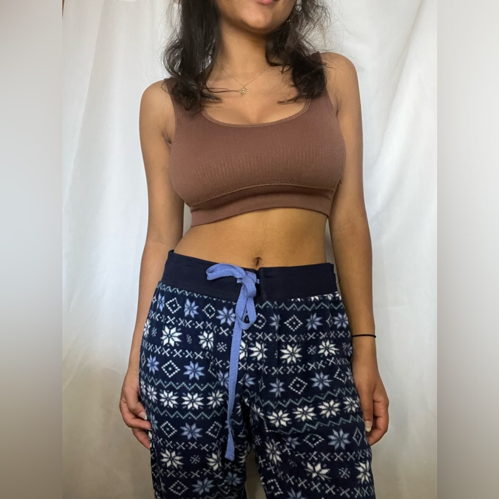 Cozy pj pants with snowflakes :)